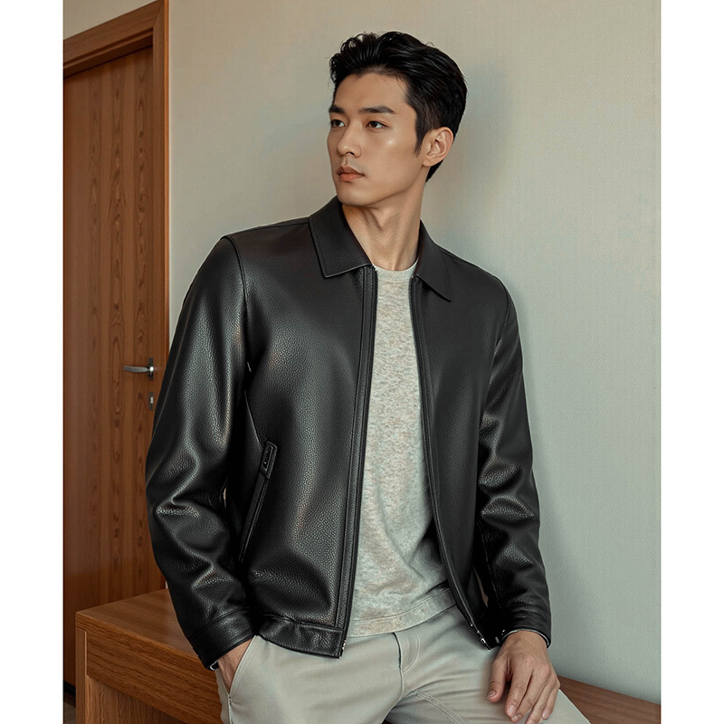 50 Years of Success Mall Same Style 2026 Light Business Casual High-End Goat Leather Detachable Genuine Leather down Jacket Two-Way Wear 50 Years of Success Mall Same Style 2026 Light Business Casual High-End Goat Leather Detachable Genuine Leather down Jacket Two-Way Wear