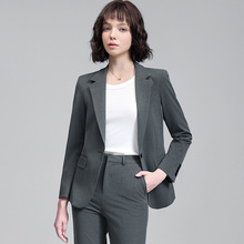 秋冬季时尚职业小西装领外套女装西服干练高端OL气质正装式工作装