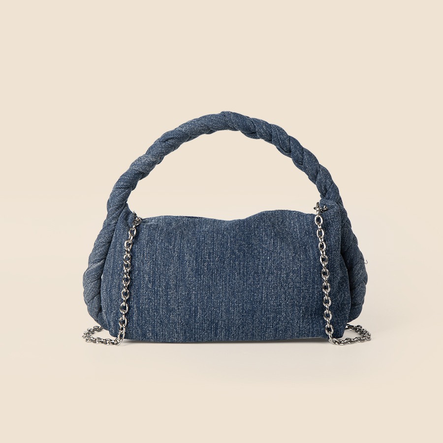 Versatile chain messenger senior sense of small crowd temperament cowboy Fried Dough Twists handbag commuter student_voghion.com