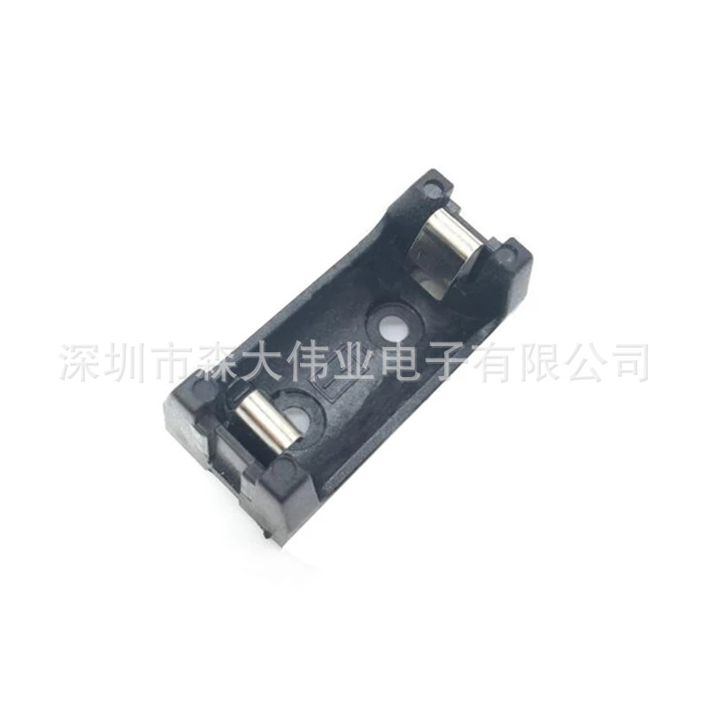 aa1/2 14250电池盒带插针 ER14250锂电池盒 14250电池座  abs硬