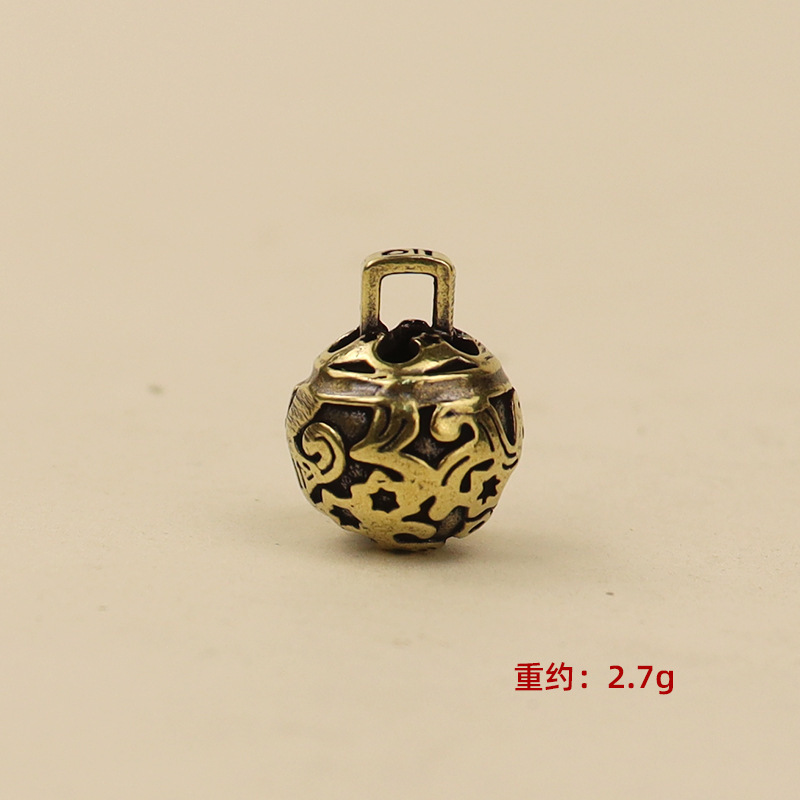 2025摆摊火爆小商品藏族花纹铃铛钥匙扣挂件黄铜工艺品亚马逊跨境|undefined