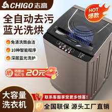 志高洗衣机全自动小型家用出租房用宿舍洗烘一体小型洗内裤10公斤