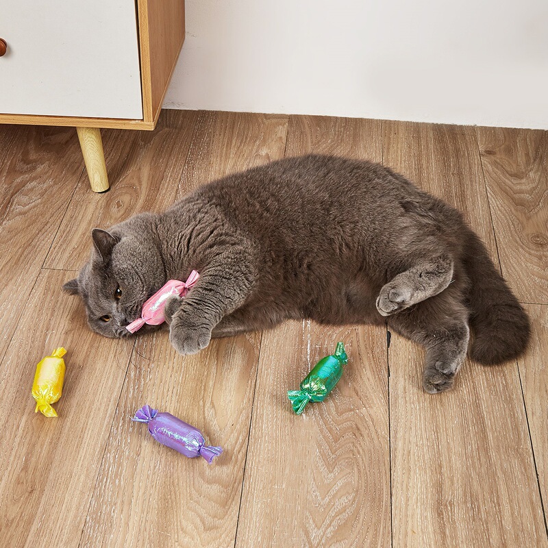 Cat's Toy Amazon Holiday Candy with Cat Grass Powder to Inspire Cats Curiosity