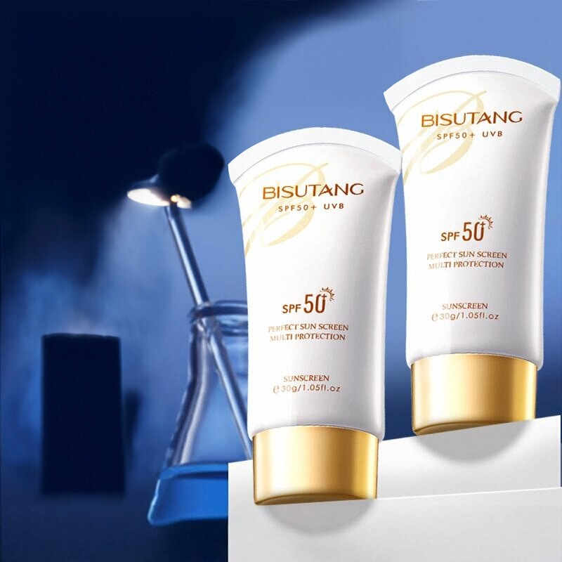 Bisutang Sunscreen Refreshing Isolation Sunscreen Moisturizing Anti-sweat Anti-ultraviolet Student Military Training Travel Skin Care
