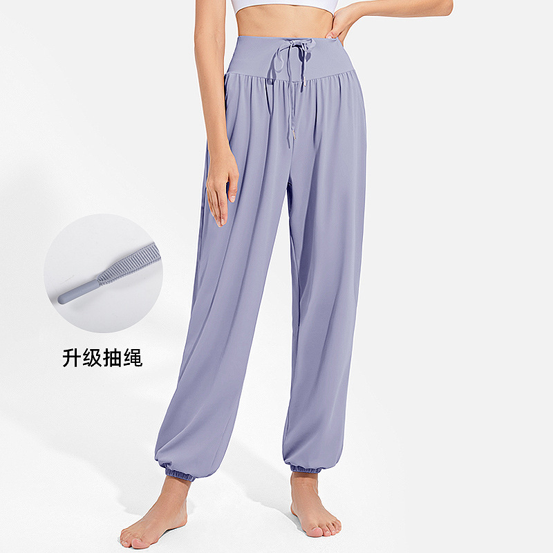 Pantalones deportivos holgados e informales para mujer, pantalones de yoga para correr y bailar, transpirables y de secado rápido, pantalones de chándal anchos para fitness.