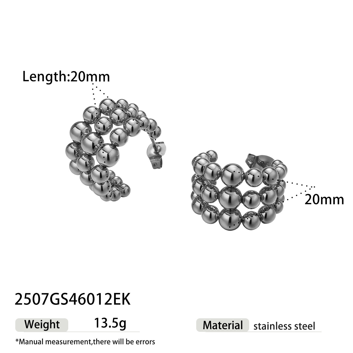 TENA Europa y América de acero inoxidable pendientes de mujer lujo ligero de alta calidad tapones de acero dorado venta caliente joyería de acero de titanio transfronteriza