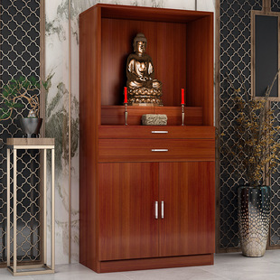 Buddha Counter Worship Buddha Worship Modern Style Home God of Wealth Worship Table Rack Worship Table Shrine Buddha Shrine Vertical Cabinet Shrine