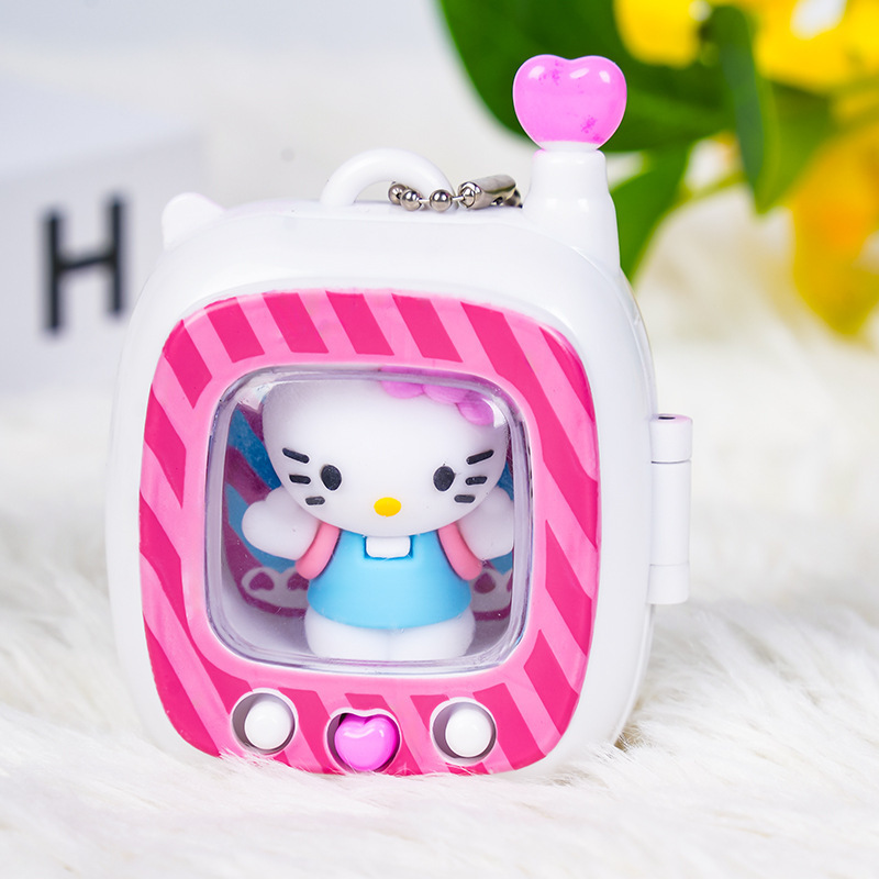 アニメの発光携帯電話のキーホルダー創意かばんのペンダントは精巧な贈り物を飾って小夜灯の携帯電話の明かりを飾ります。|undefined