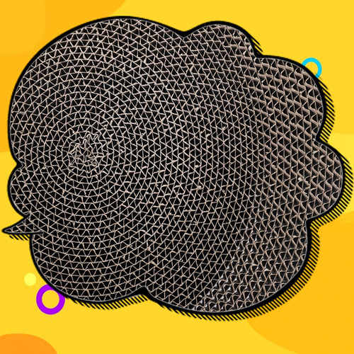 Oval cat scratching board, cat claw plate, claw grinder, cat claw grinder, integrated round cat bowl, scratch-resistant and wear-resistant