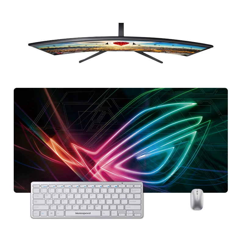 Gaming mouse pad desk mat, large non‑slip surface, increased thickness 2–5 мм, multiple patterns