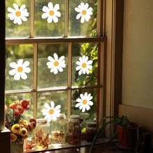 CT6066-ZY植物花卉小雏菊窗贴镜子玻璃窗户贴家居装饰墙贴批发