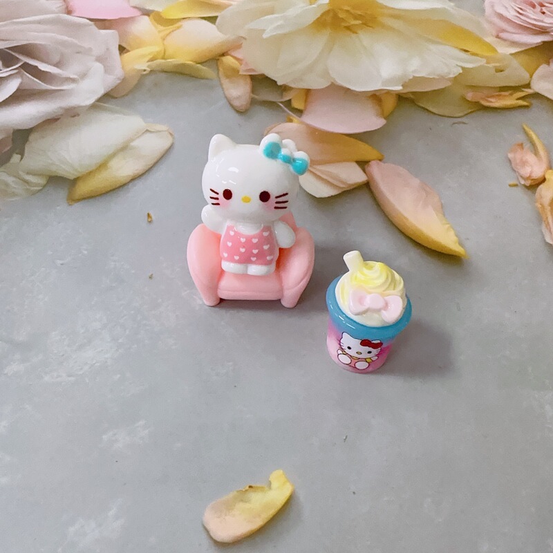 卡通diy树脂配件饰品立体夏日多巴胺短腿KT猫油胶发夹手机壳鞋扣|undefined