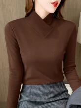 X 33608 Solid Color Slim Fit Turtleneck �������������