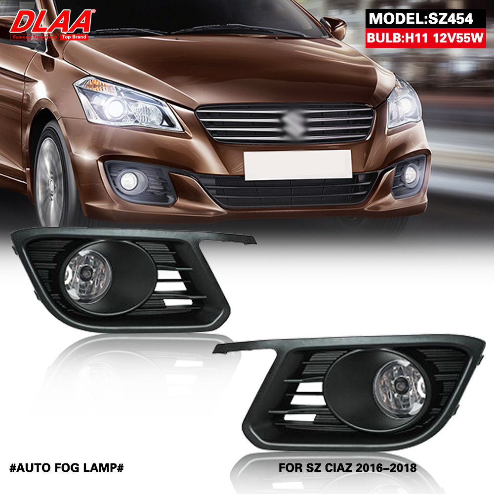 Aplicable a Suzuki 15 16 años Qiyue delantero ensamblaje de luz de niebla nueva luz de conducción diurna Qiyue luz parachoques