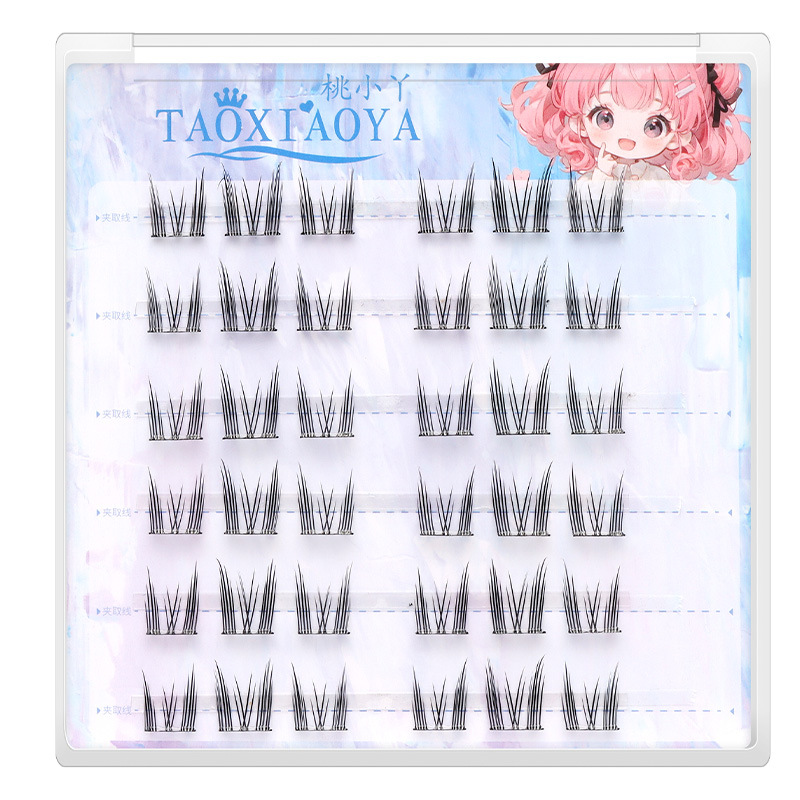 소형 6열 고양이 엘프(접착제 없음)