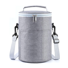 源头工厂定制牛津布冰包圆桶保温袋户外野餐可单肩手提大容量冰包
