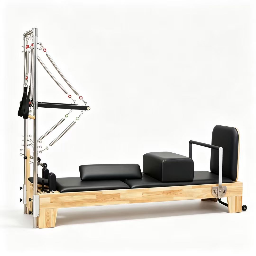 Commercial Pilates core bed, half-height oak frame, private instructor yoga equipment, full-body shaping, multi-functional, direct from the factory