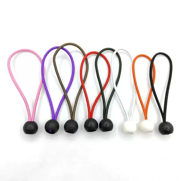 4mm thick outdoor tent canopy camping fixed binding storage binding plastic ball head elastic band bungee elastic