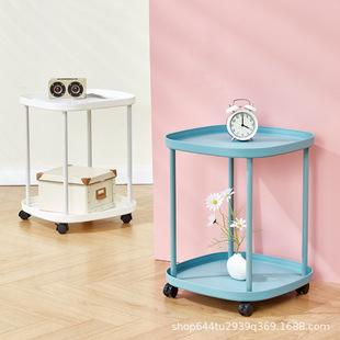 Side Table Mini Mobile Cream Style Side Table Internet Popular Same Style Mobile Living Room Coffee Table Sofa Bedside Storage Rack