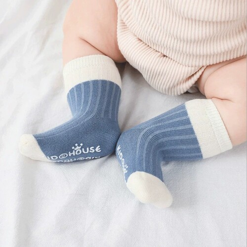 Baby socks for autumn and winter cotton for newborn boys and girls loose socks for toddlers without bones, mid-tube socks soft