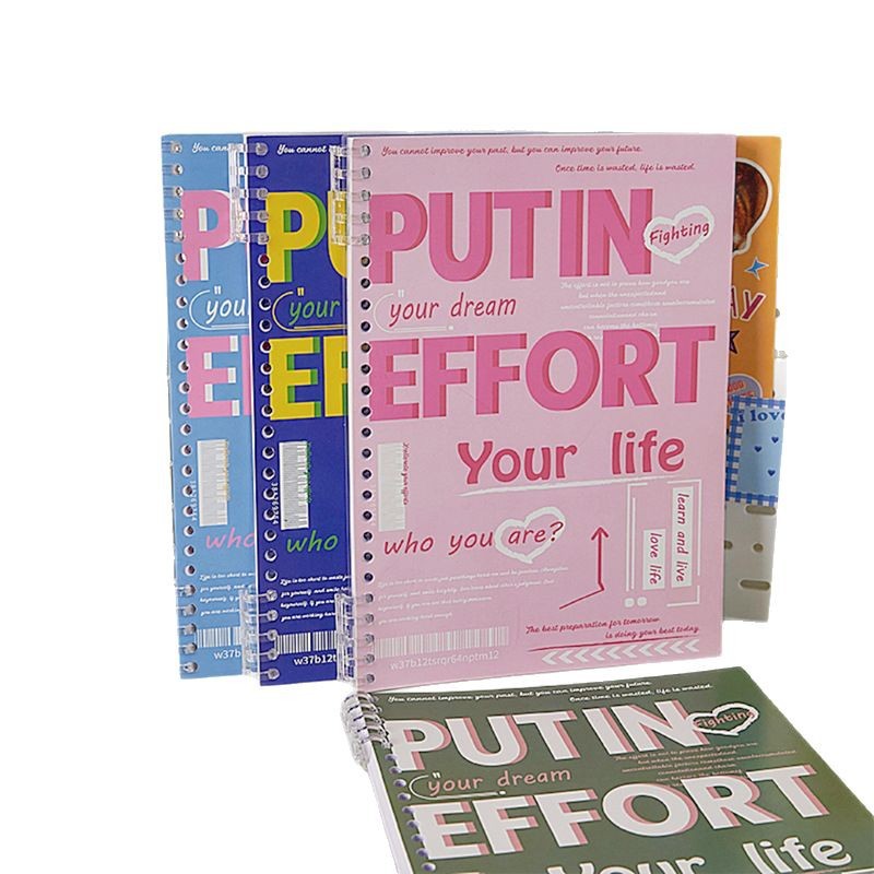 Cuaderno retro de hojas sueltas de estilo americano B5 cuaderno de hojas sueltas A5 hebilla desmontable libro de bobina de mano antideslizante de alto aspecto