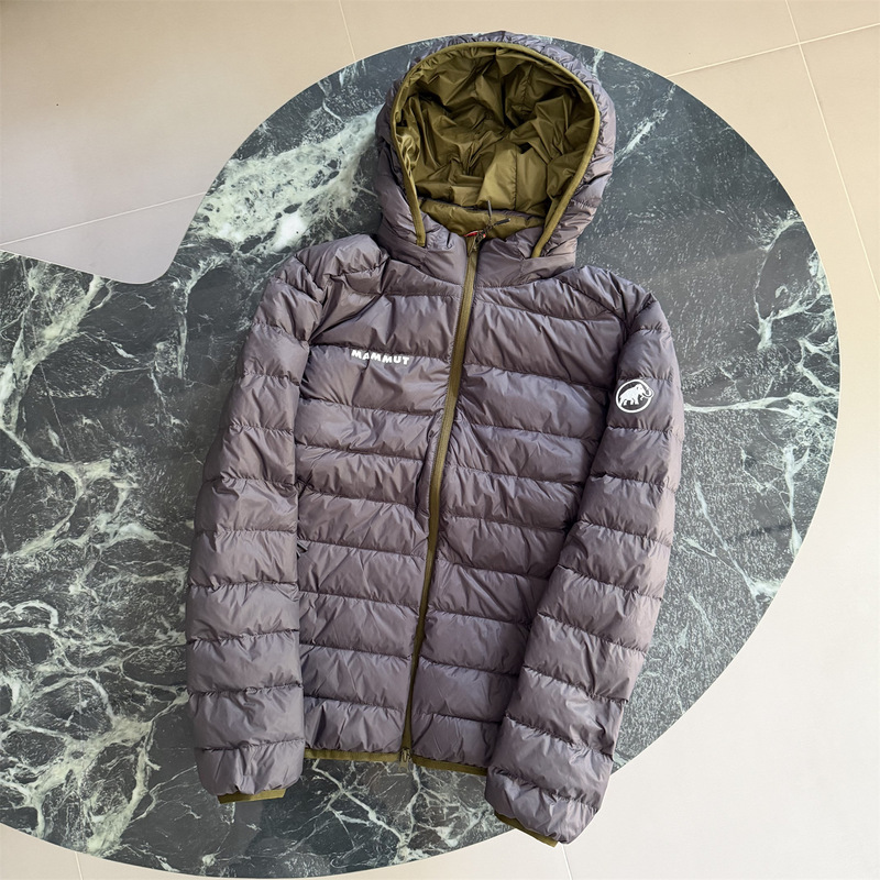 Autumn and winter MMMUT Mammoth outdoor lightweight ribbed hooded down jacket for men, portable, warm, thin down coat Autumn and winter MMMUT Mammoth outdoor lightweight ribbed hooded down jacket for men, portable, warm, thin down coat