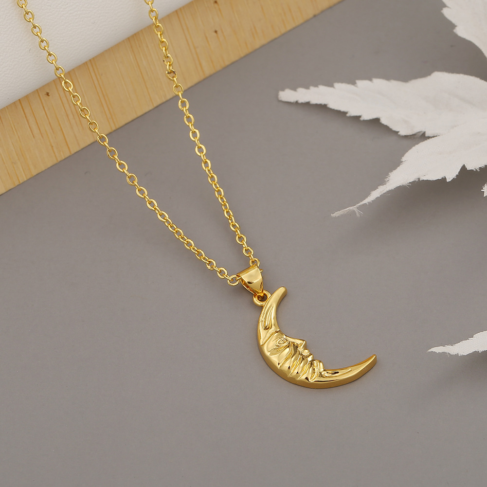 Fashion Moon Sun Pendant Clavicle Chain display picture 6