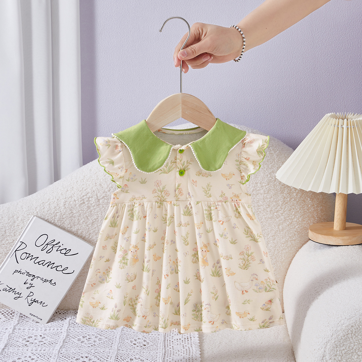 Children's Wear 2025 Summer New Children's dress Sweet Little Floral Baby Girl Princess Dress 1-6 Girls Summer Dress