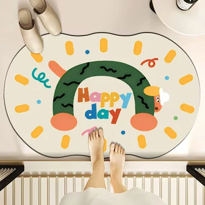 Avtomobil döşəmə paspasları – care of Household Toilet Water - happy-sausage-4060cm-diatom-mud