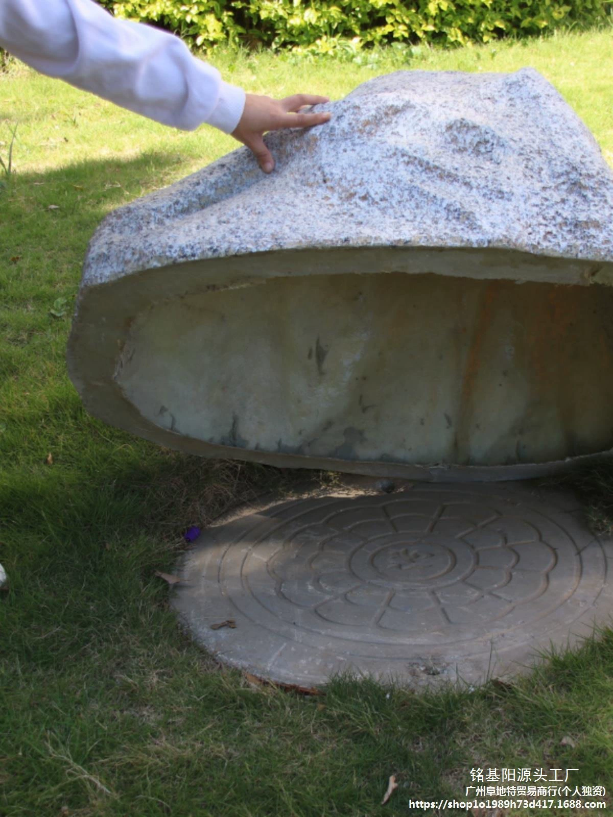 Садовый декоративный камень для двора, имитация камня, ландшафтный декор, уличное оборудование, водонепроницаемое покрытие, полый гравированный фиберглассовый каменный рокарий