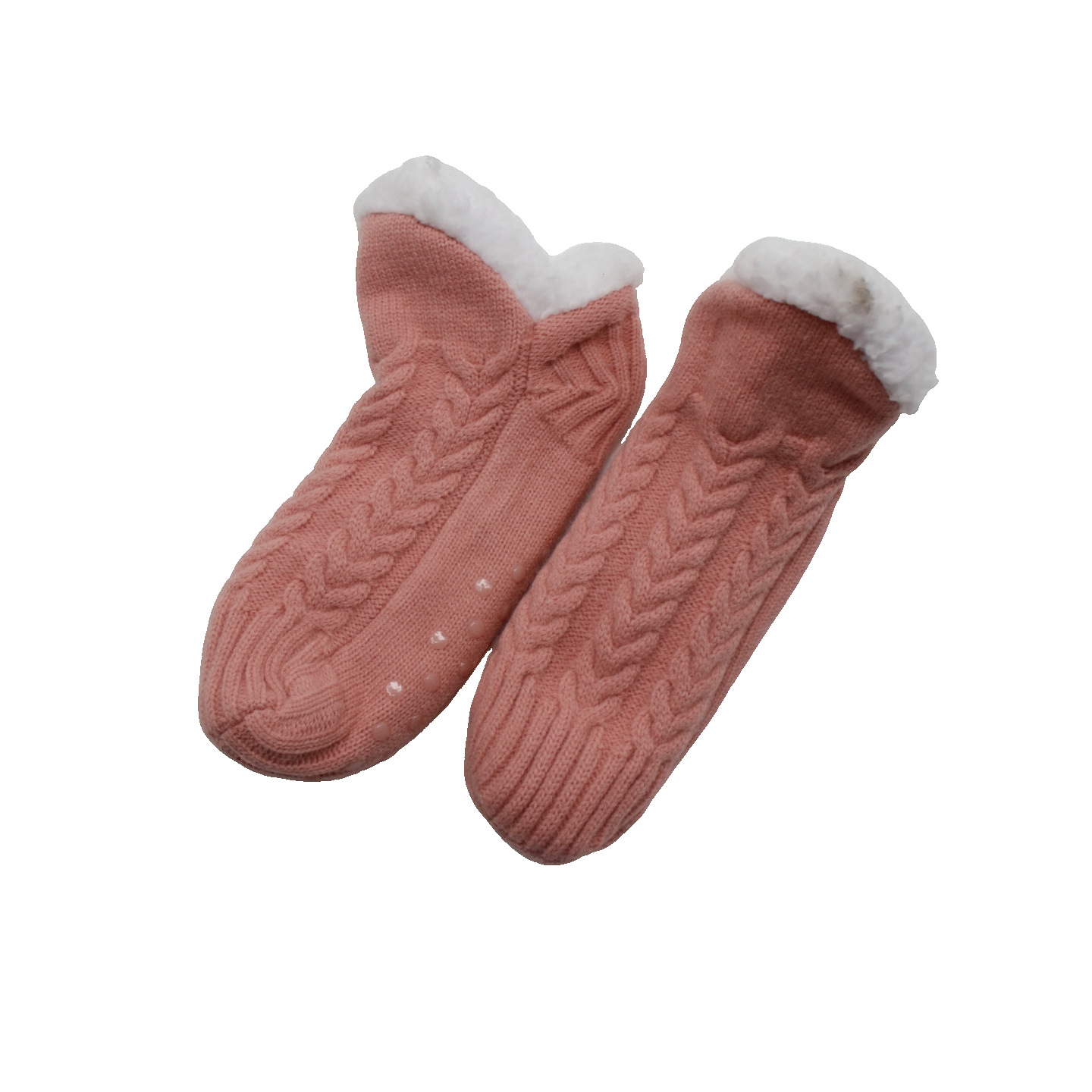 연근 핑크 다이아몬드 미드카프 플로어 삭스