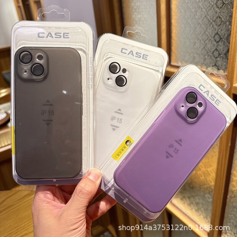 Light Gauze Soft Case Suitable for iPhone 16Promax Phone Case with Frosted Lens Protection for Apple 17 11 12 Protective Case