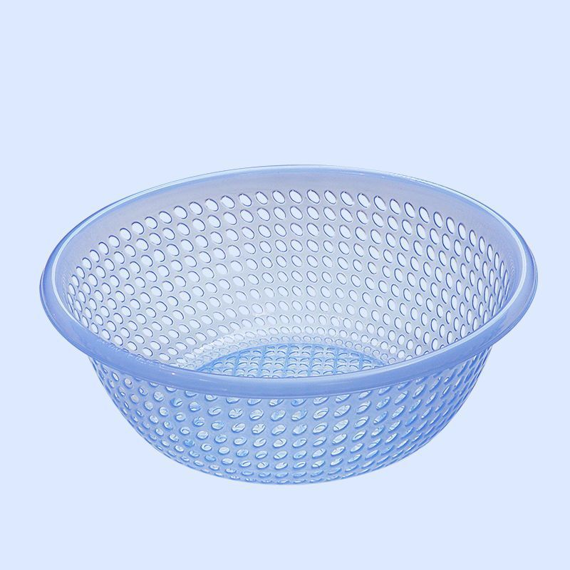 プラスチックふるい排水バスケット大型家庭用野菜洗いバスケット野菜洗いボウル果物洗いふるいキッチン厚みのある果物バスケット|undefined