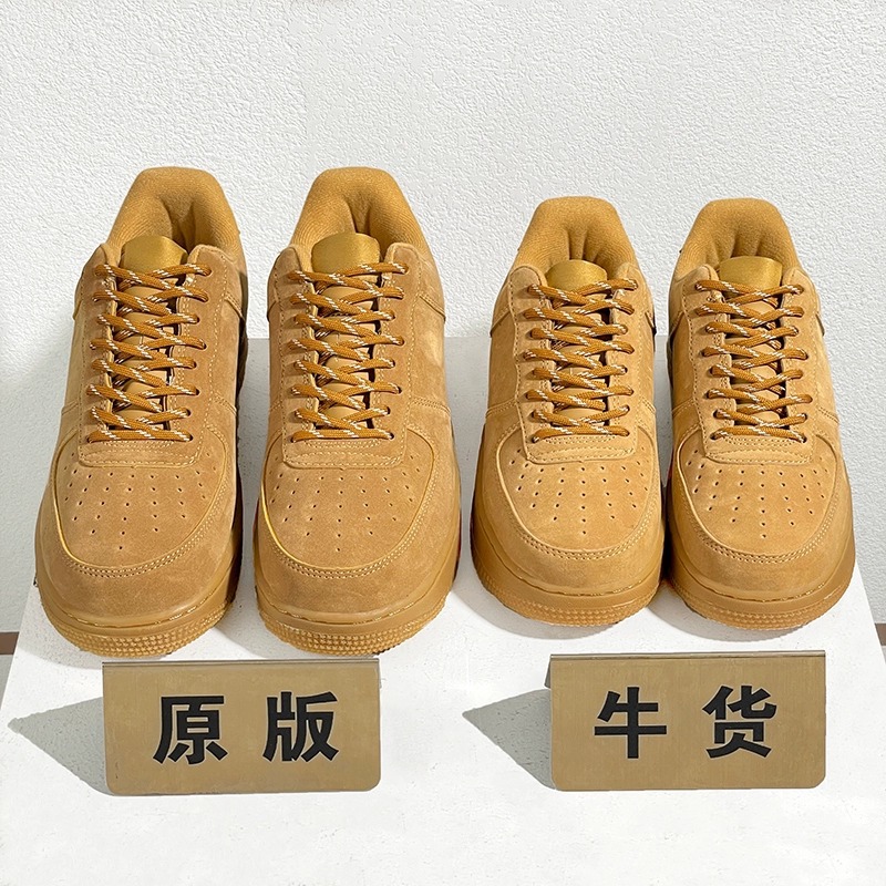 Naike Guan Air Force One Zapatos casuales para hombres y mujeres Zapatos blancos bajos clásicos de todo fósforo AF1 Pareja Zapatillas de deporte al aire libre