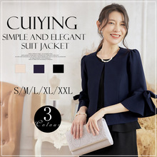 翠盈cuiying女装上衣新款优雅简约韩版修身显瘦西装小外套88551