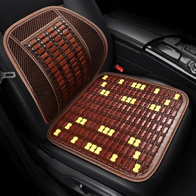 Cool pad – Mat Car Cushion - color-matching-business-coffee-upgraded-to-larger-bamboo-slices-square-cushion-lumbar-support