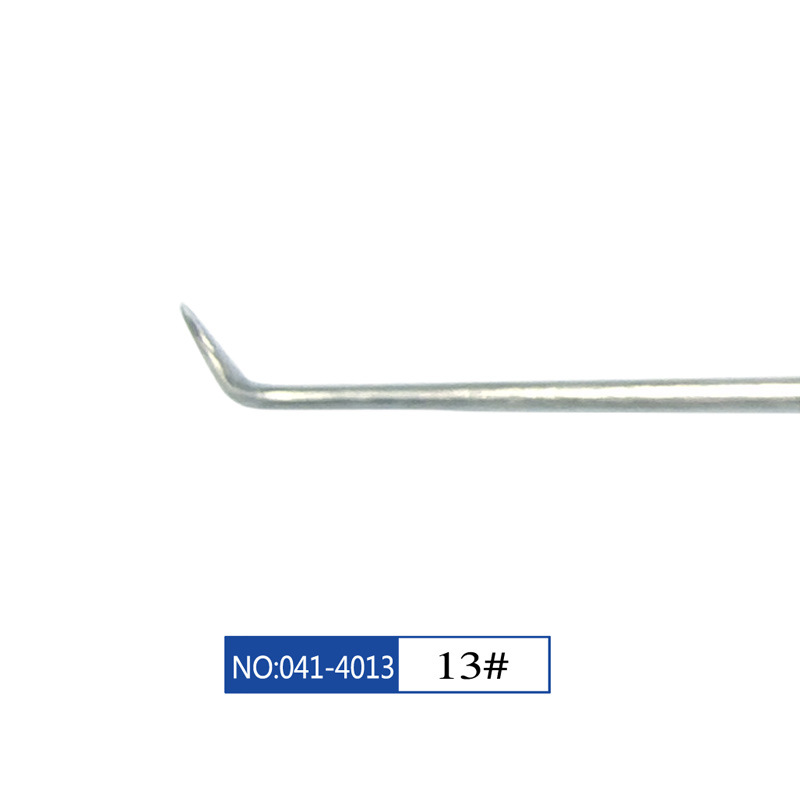 Sonda dental Star Tooth weirong aguja dental de acero inoxidable sin recubrimiento aguja dental limpia sonda dental palillos de dientes orales de un solo y doble cabeza