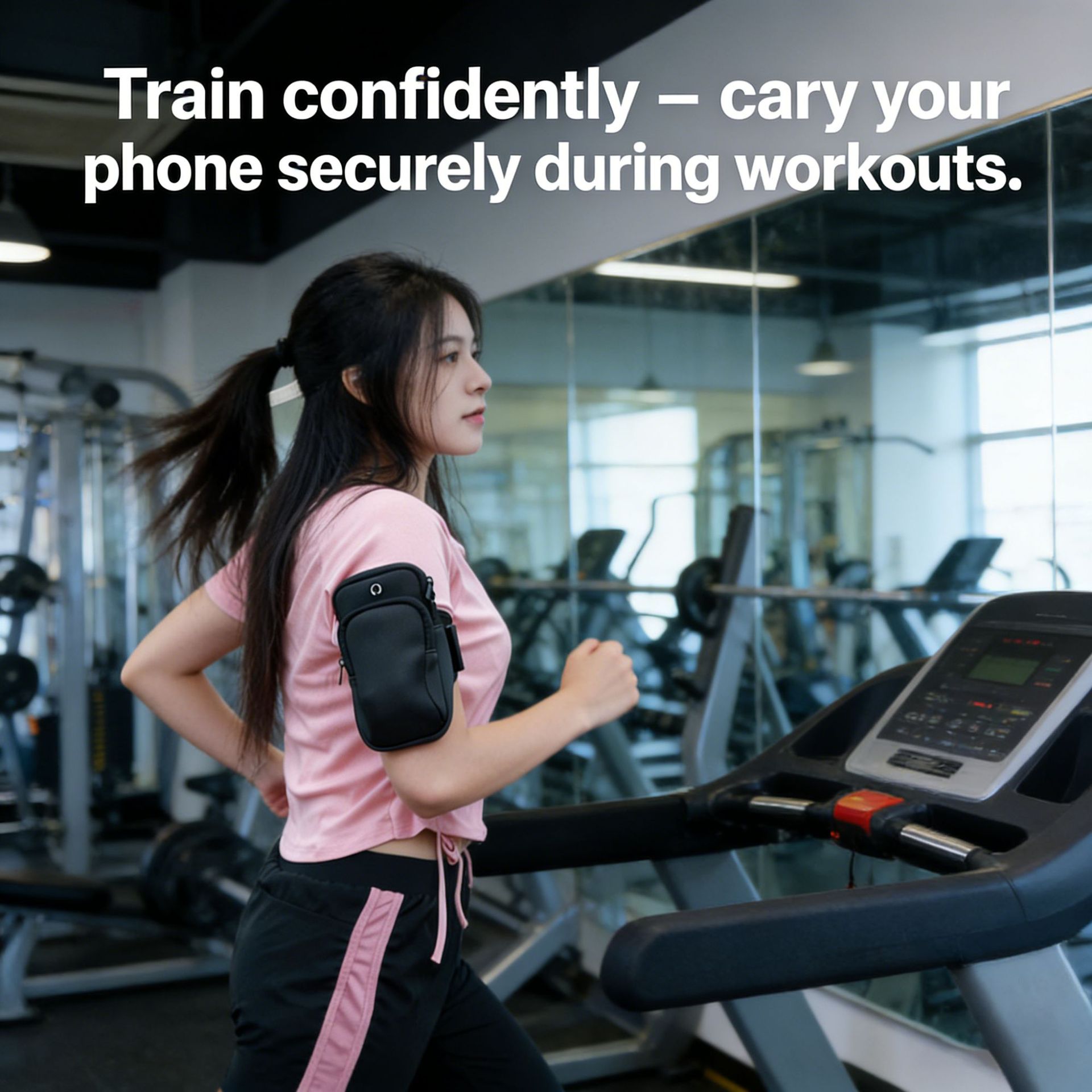 Diving fabric sports phone arm bag, running marathon wrist bag, fitness sports portable phone storage arm sleeve