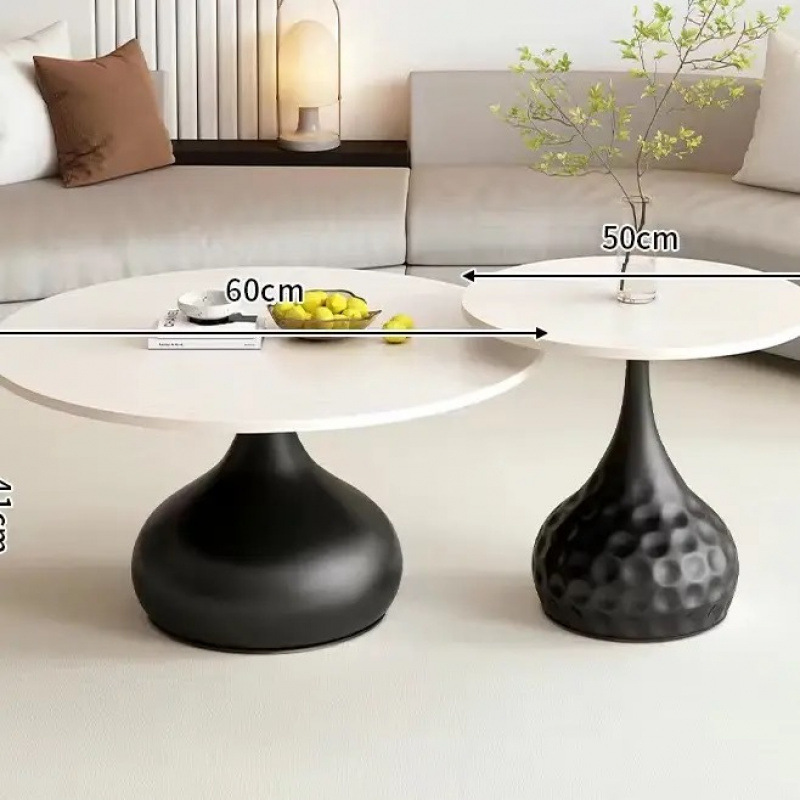 순수한 흰색 데스크탑 50-70+ 검정색 탄소강 베이스