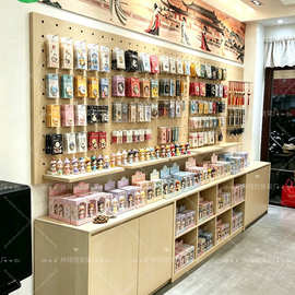 文创展示柜洞洞板置物架饰品陈列柜手办潮玩展示架宠物店货架