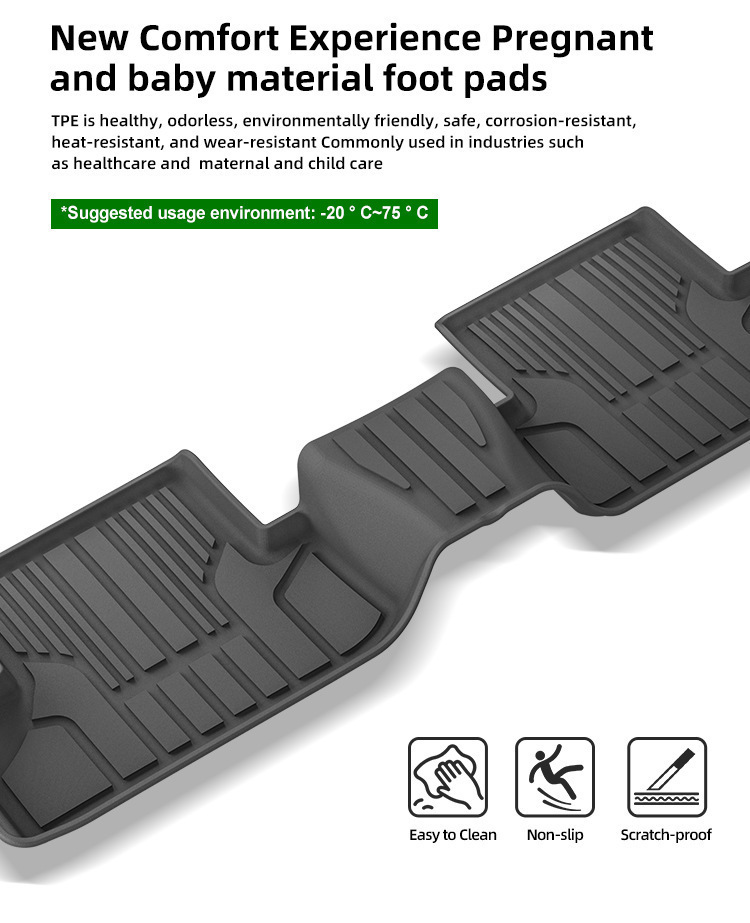 For Mazda CX-60 22-24 car floor mats, TPE, trunk mat, seat back mat