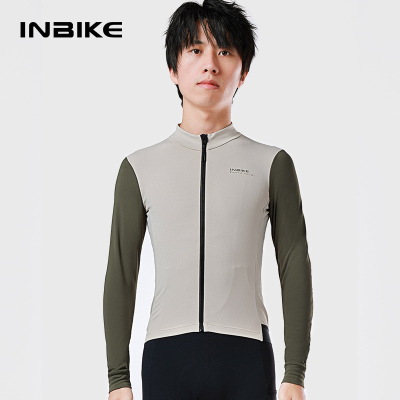 Inbike nuevo 2023 Otoño e Invierno bicicleta montar manga larga color sólido costura moda multi-Bolsillo ciclismo ropa