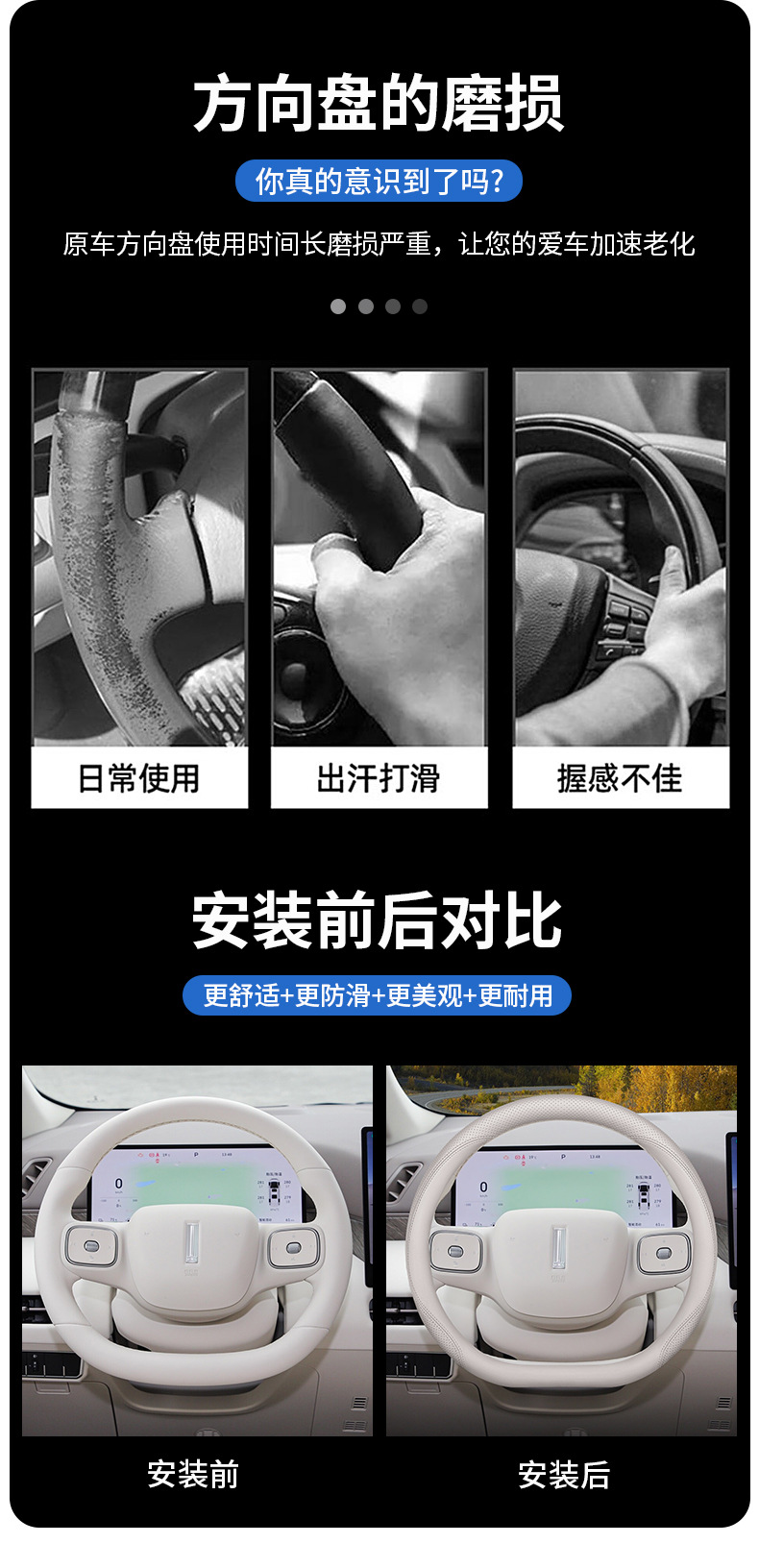 2025 Wei Brand Alpine Steering Wheel Cover Wei Brand Alpine 7 8 9 Blue Mountain Intelligent Driving Edition Special Ultra-Thin Handlebar Cover