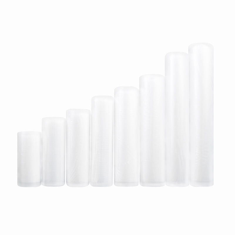 Bolsa de vacío de grano de alimentos malla sellada bolsa de plástico en relieve bolsa de vacío de mantenimiento fresco bolsa de rollo doméstica bolsa de salchicha