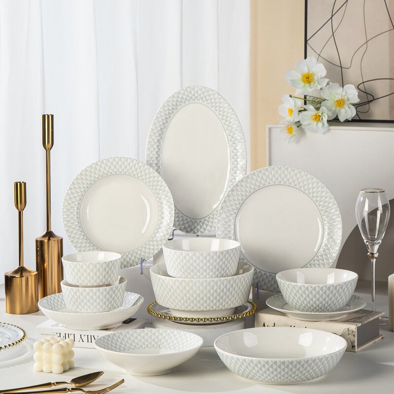 Moonlight Stars Ceramic Dinnerware Set, Underglaze Color, Simple Style, Household Set, Rice Bowl, Plates, Dishes, Serving Plates Moonlight Stars Ceramic Dinnerware Set, Underglaze Color, Simple Style, Household Set, Rice Bowl, Plates, Dishes, Serving Plates