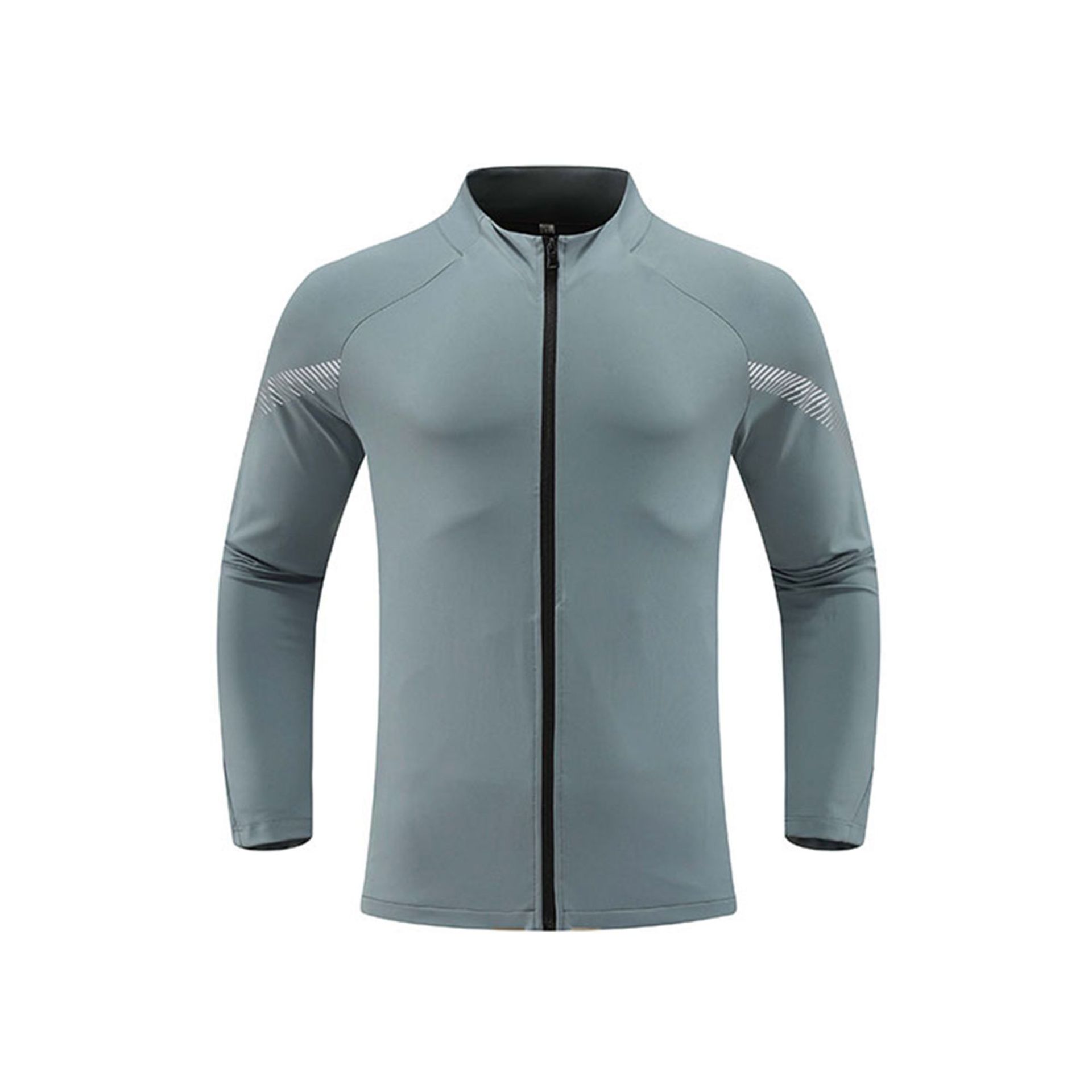 Dijia Cremallera Ropa de secado rápido Camiseta deportiva Camiseta al aire libre para hombres Entrenamiento de moda Ciclismo Correr Ropa de fitness Chaqueta para hombres