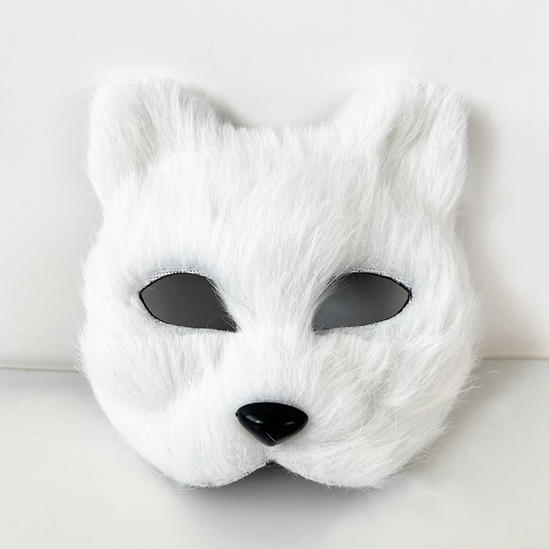 熊掌兽爪猫爪手套半指cosplay漫展道具可爱长毛绒万圣节手套欧美|undefined