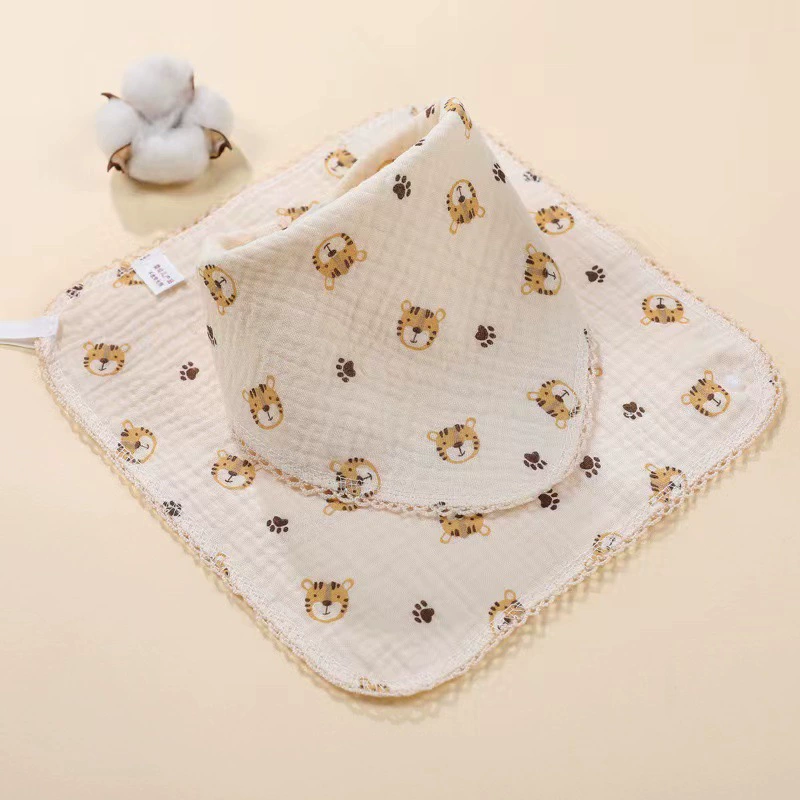 Children's cotton eating bib, scarf for new born
