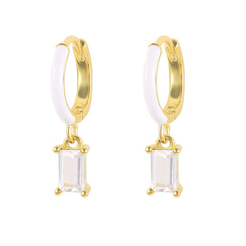 Epoxy Diamond Eardrop Earring Fashion Colorful Ear Clips display picture 6