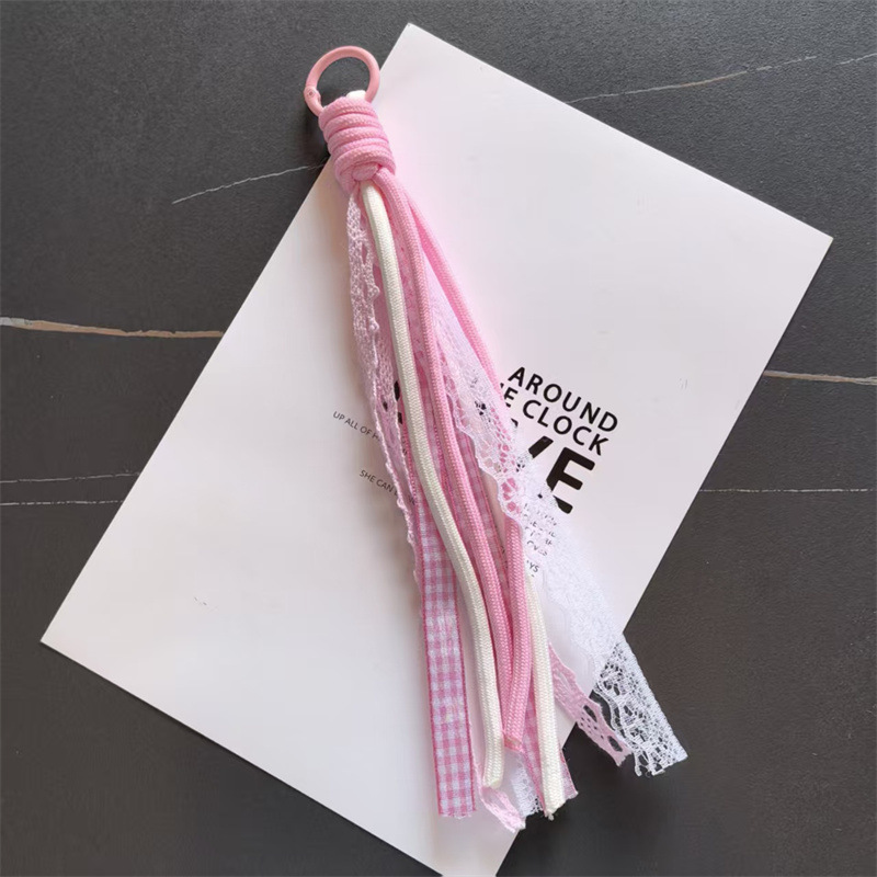 Accesorios de éxito en línea de teléfono móvil cordón de encaje de viento de dopamina accesorios bolsos llaveros colgantes al por mayor image 8